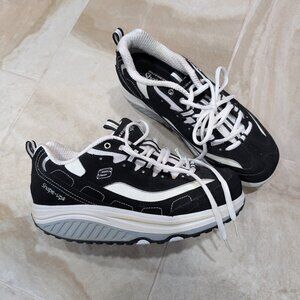 Skechers Black White Shape Ups Sneakers Size 8.5 2010 Y2K Shoes Women's Chunky